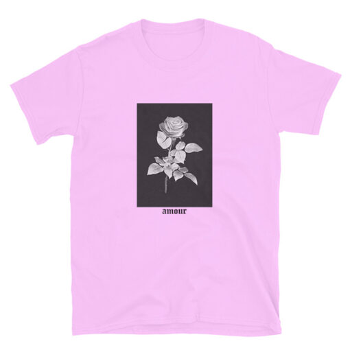 Rose Word Amour Pink T-shirt