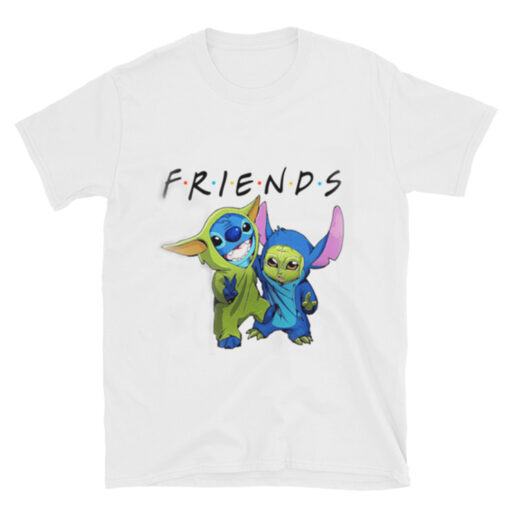 Baby Yoda And Stitch Friends T-shirt