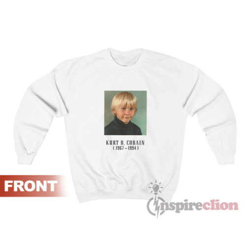 In Memoriam Kurt Cobain Child Nirvana Sweatshirt