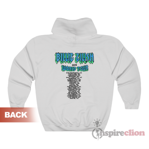 Billie Eilish World Tour 2019 Bulldog Hoodie