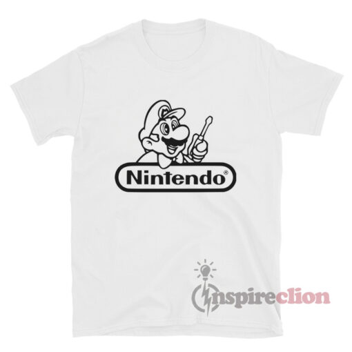 Mario Repair Nintendo Logo Vinyl T-Shirt