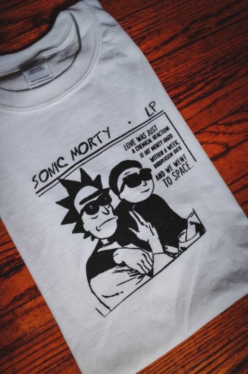 Rick And Morty Sonic Youth Parody T-Shirt