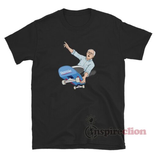 Bernie Sanders Skateboarding Funny T-Shirt