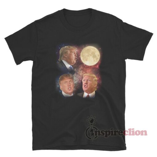 Three Donald Trump Moon Funny T-Shirt