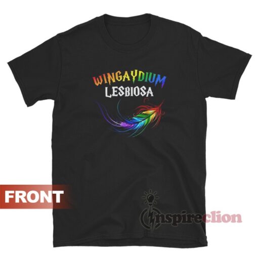 Wingaydium Lesbiosa LGBT T-Shirt