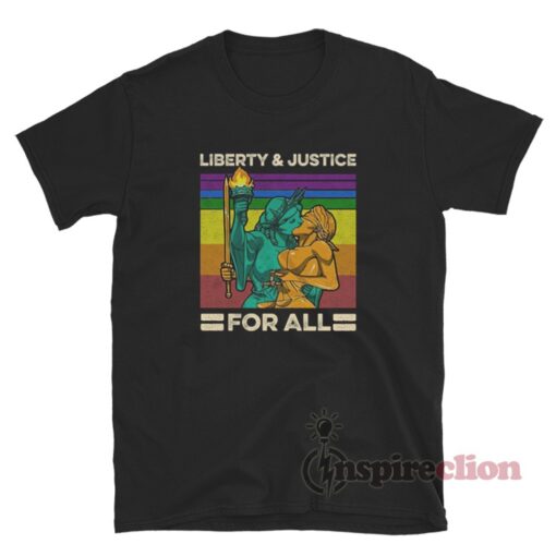Vintage Liberty And Justice For All T-Shirt