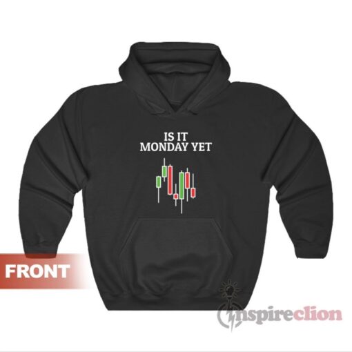 Is It Monday Yet Stock Market Traders Funny Hoodie