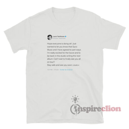 Louis Tomlinson Tweet T-Shirt