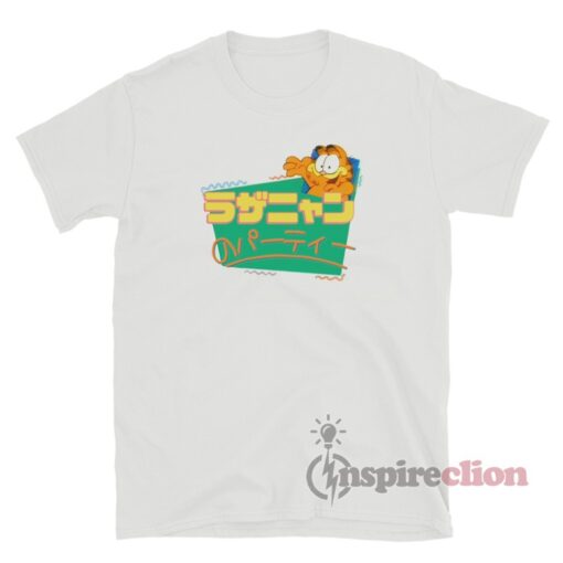 Garfield Lasagna Party Japan Funny T-Shirt
