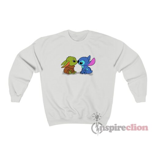 Baby Yoda And Stitch Sweatshirt