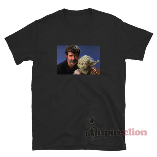 George Lucas With Baby Yoda T-Shirt