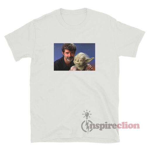 George Lucas With Baby Yoda T-Shirt