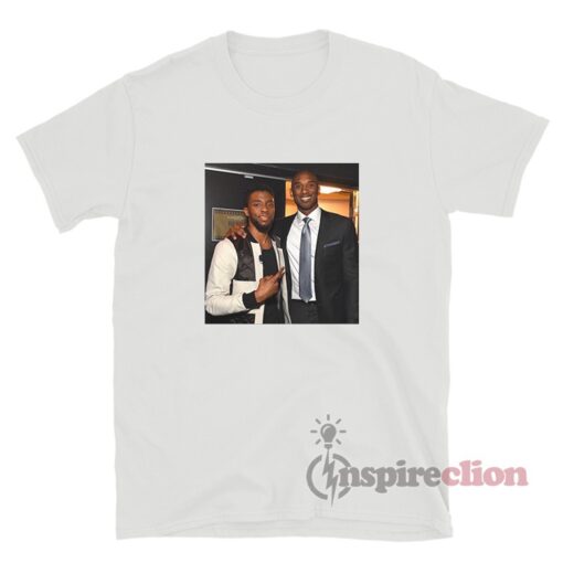 Photo Of Chadwick Boseman With Kobe Bryant T-Shirt