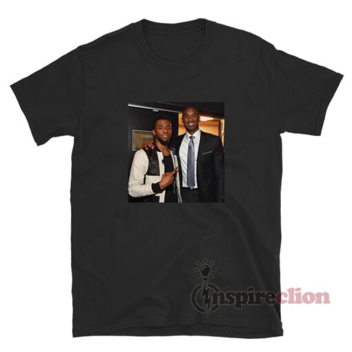 Photo Of Chadwick Boseman With Kobe Bryant T-Shirt