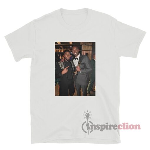 Photo Of Kobe Bryant And Chadwick Boseman T-Shirt