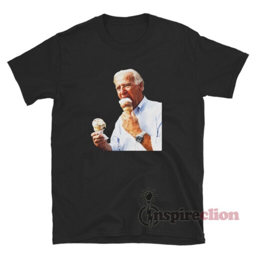 Joe Biden Eating Ice Cream T-Shirt