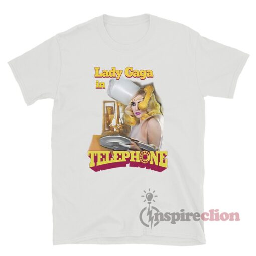 Lady Gaga In Telephone T-Shirt