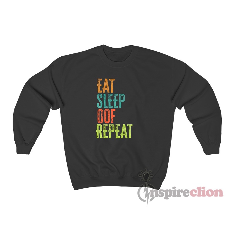 Sweat-shirt Digging Mining Eat Sleep Repeat - Aquarelle - Cadeau Humoristique - Coupe Classique - 241 G - 6