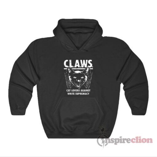 Cat Lovers Against White Supremacy Claws Hoodie