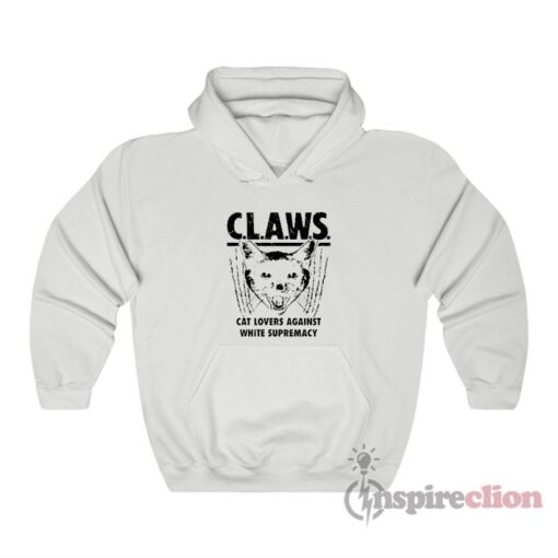 Cat Lovers Against White Supremacy Claws Hoodie