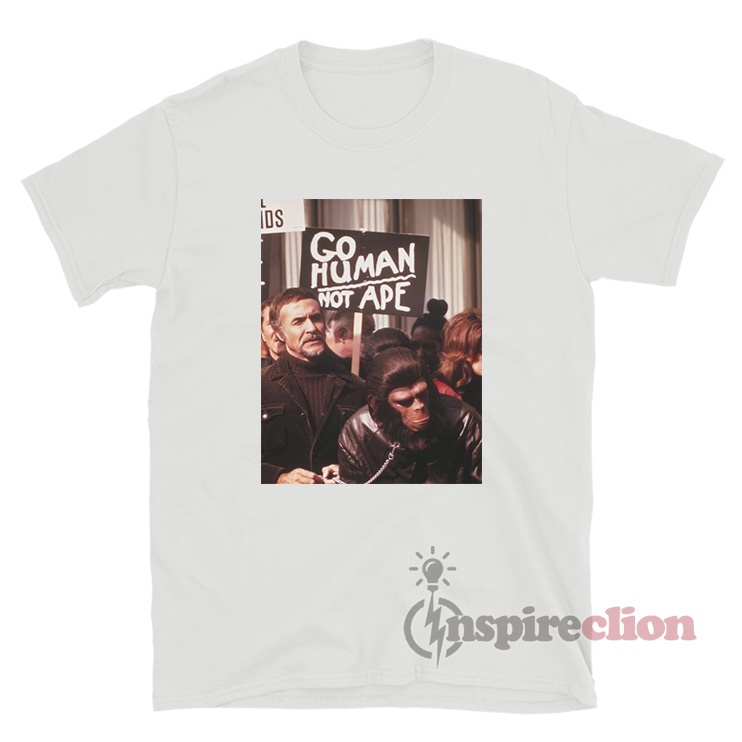 Human Made Go Human Not Ape T-Shirt - Inspireclion.com