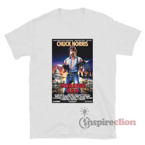 Chuck Norris Invasion USA Retro Poster Film T-Shirt