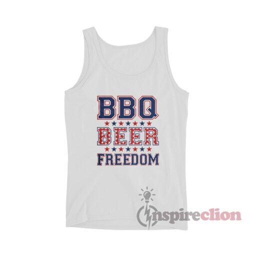 BBQ Beer Freedom Tank Top