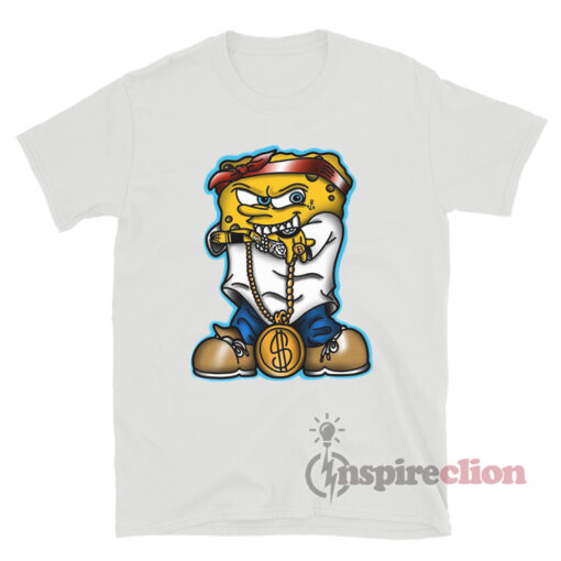 Thug Spongebob Squarepants Gangster Meme T-Shirt
