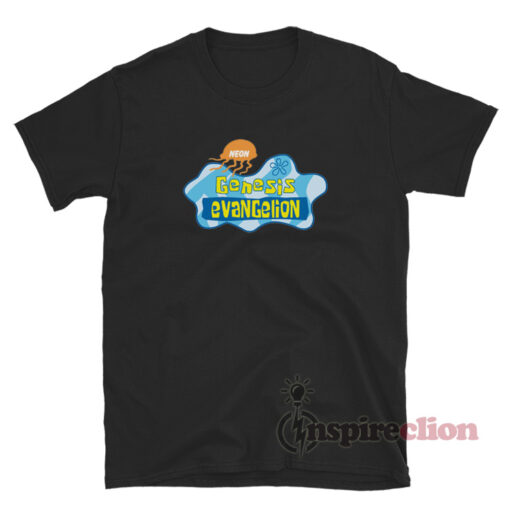 Neon Genesis Evangelion X SpongeBob SquarePants T-Shirt