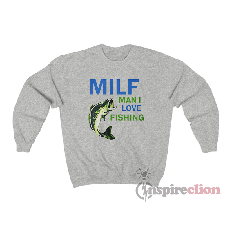 MILF Man I Love Fishing Retro Vintage Sunset Funny Fishing Gift" Lightweight Ho - Foto 6