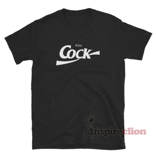 Bjork Enjoy Cock Funny Parody Coca Cola T-Shirt