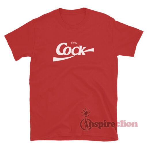 Bjork Enjoy Cock Funny Parody Coca Cola T-Shirt