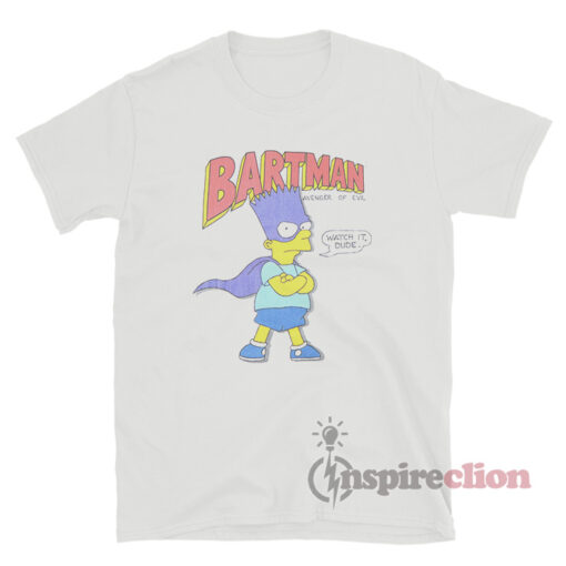 Bart Simpson Bartman Avenger Of Evil T-Shirt