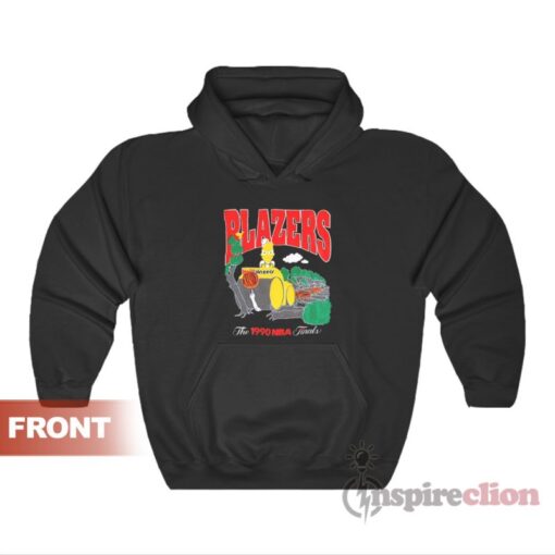 Vintage Bootleg Bart Simpson Portland Blazers Hoodie