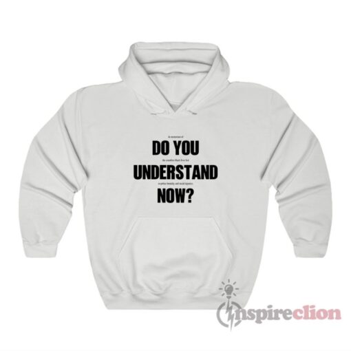 Do You Understand Now Hoodie