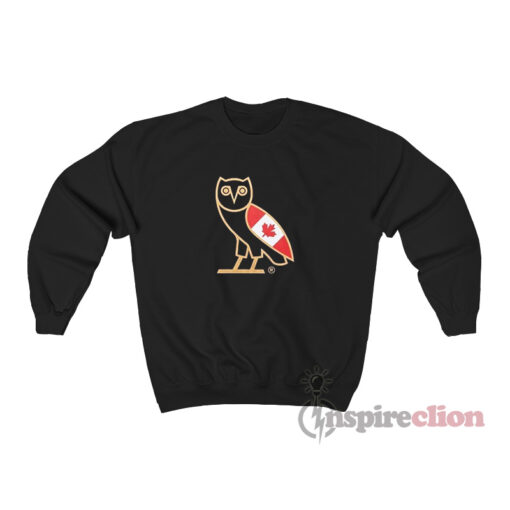 OVO OG Owl Canada Flag Sweatshirt
