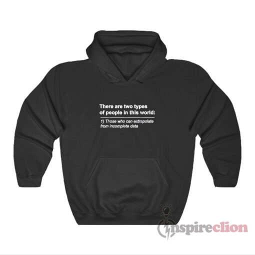There Are Two Types Of People Those Who Can Extrapolate Hoodie