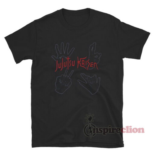 Anime Jujutsu Kaisen Hand Signs T-Shirt