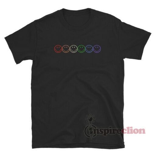 Rainbow Happy Smiley Face T-Shirt