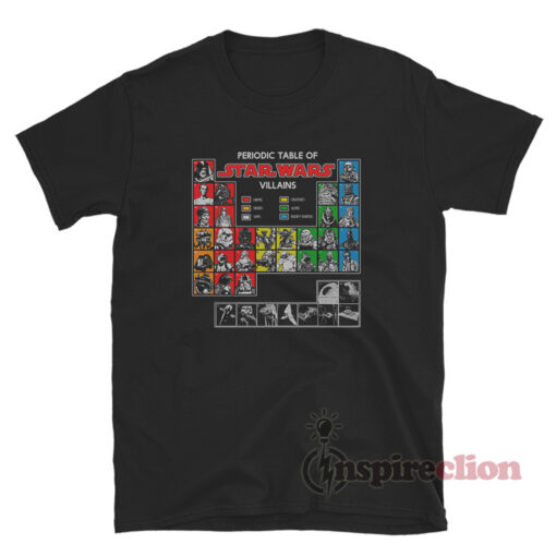 Star Wars Periodic Table Of Villains T-Shirt