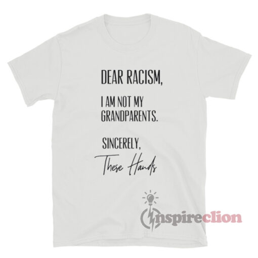 Dear Racism I Am Not My Grandparents Sincerely These Hands T-Shirt