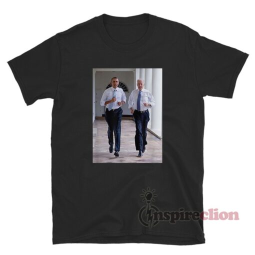 Barack Obama Joe Biden Running Democratic T-Shirt