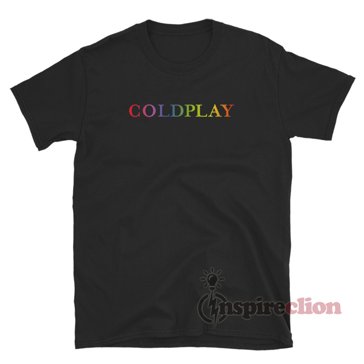 Coldplay Rainbow Logo TShirt For Women's Or Men's
