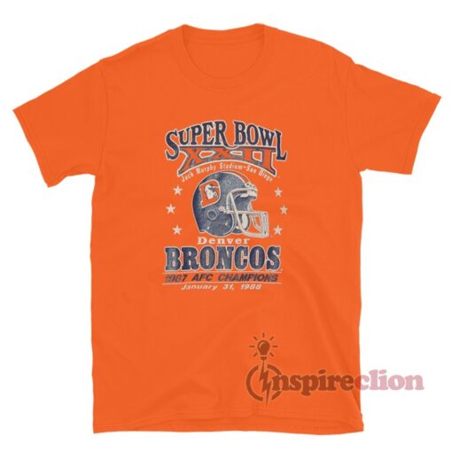 80s Denver Broncos Super Bowl XXII T-Shirt