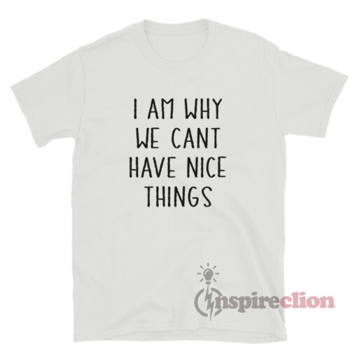 I Am Why We Can't Have Nice Things T-Shirt