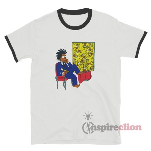 Basquiat Simpsons Ringer T-Shirt