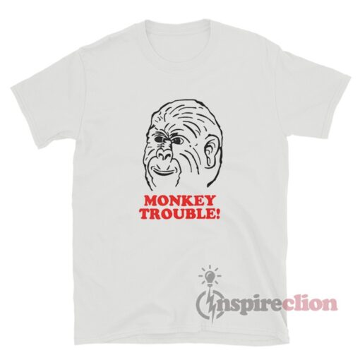 Monkey Trouble Meme T-Shirt