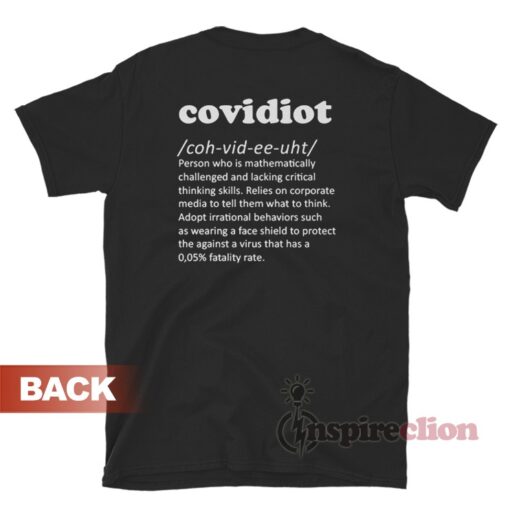 Covidiot Noun Definition T-Shirt