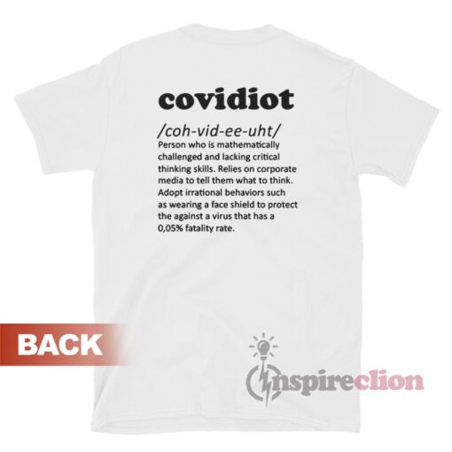 Covidiot Noun Definition T-Shirt