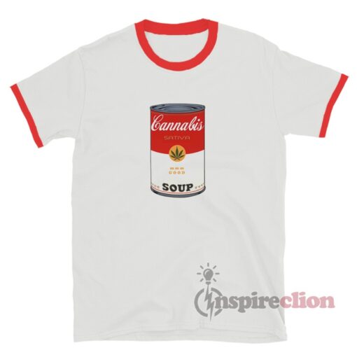 Cannabis Soup Campbell's Soup Sativa Weed That 70's Show Ringer T-Shirt